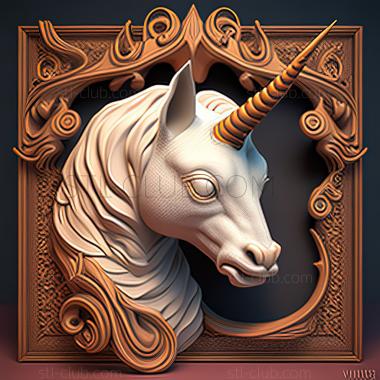 3D модель Котик-единорог из Unicitti (STL)